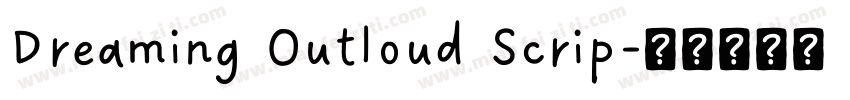 Dreaming Outloud Scrip字体转换